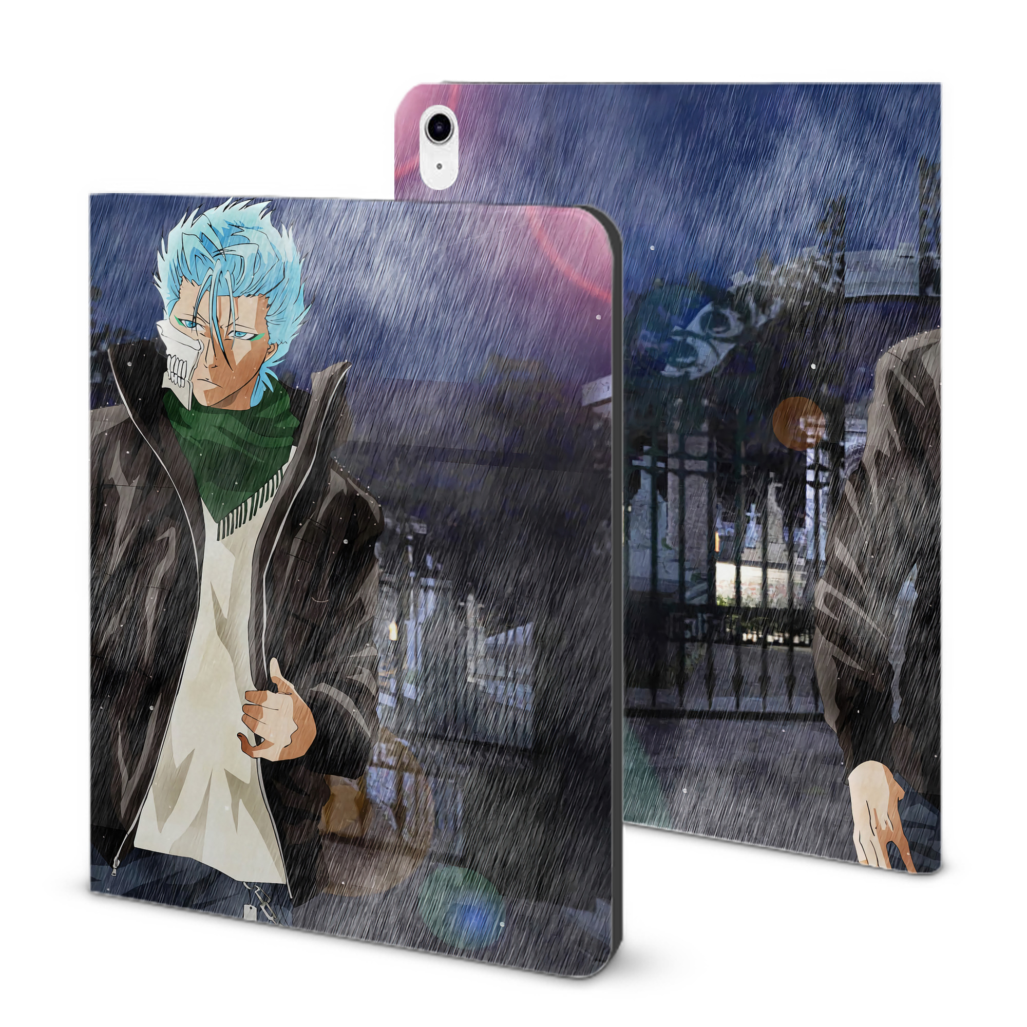 （画像用） ブリーチ BLEACH IPad ケース ブック型 PUレザー TPU 耐衝撃 軽量 薄型 ペン収納なし 全面保護 IPad 各モデル対応